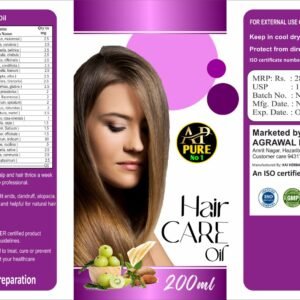 AP Pure No.1 – Ayurvedic Hair Care Oil (200ml) Premium Herbal Blend for Strong, Healthy & Nourished Hair